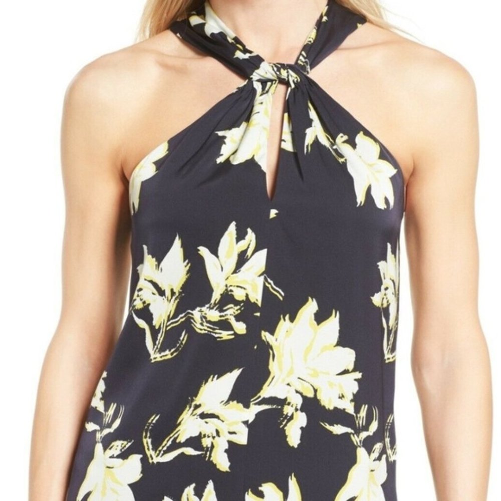CLASSIQUES ENTIER NIGHT LILY FLORAL SILK TOP LARGE - Picture 1 of 3